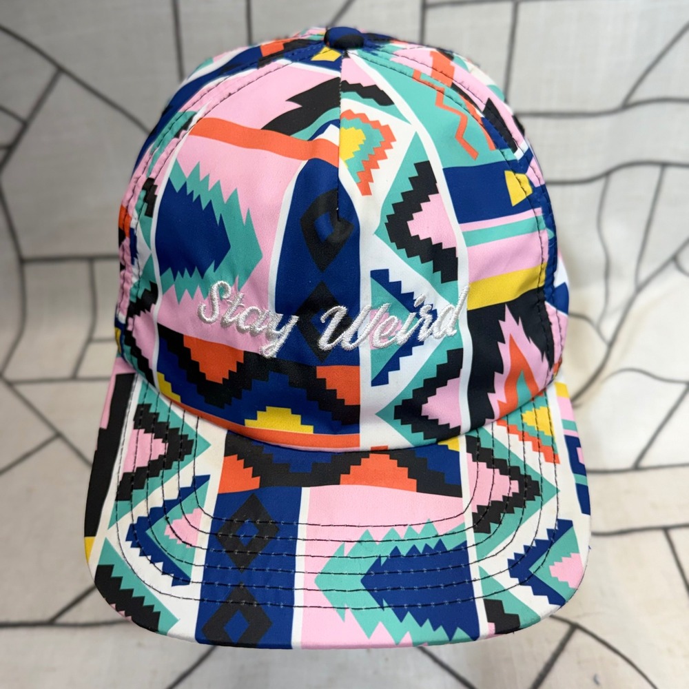 Shinesty Snapback Hat OSFM Multicolor Stay Weird Geometric Tribal Print Cap